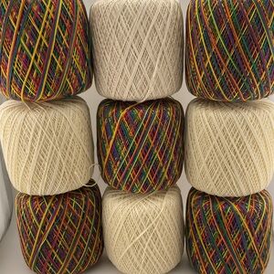 18 Spools Crochet Thread Various Shades Bundle #2